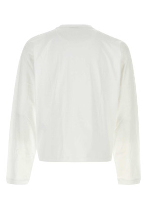 White cotton t-shirt VERSACE (10245731A17915)