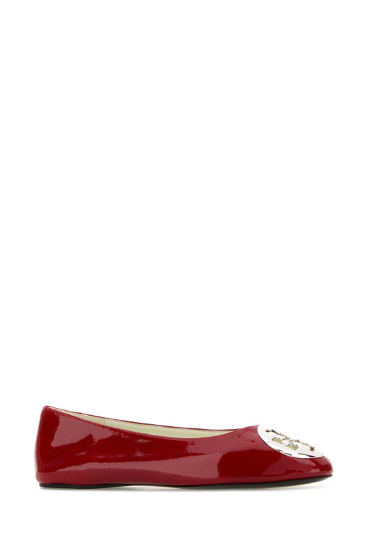 Red leather Reva ballerinas TORY BURCH (173536)