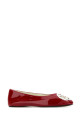 Red leather Reva ballerinas TORY BURCH (173536)
