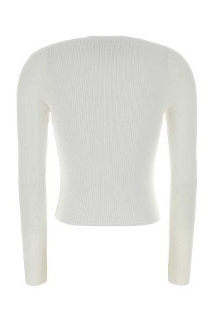 White stretch nylon t-shirt ALEXANDER WANG (1KC2261036)