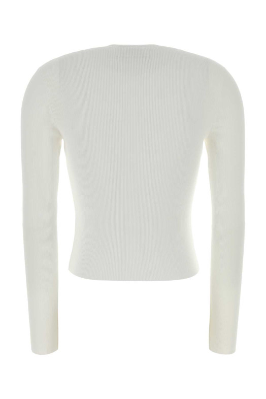 White stretch nylon t-shirt ALEXANDER WANG (1KC2261036)