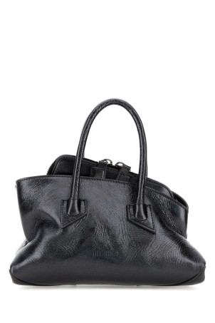 Charcoal leather mini La Passeggiata handbag THE ATTICO (260WAH00063LBT070AA)