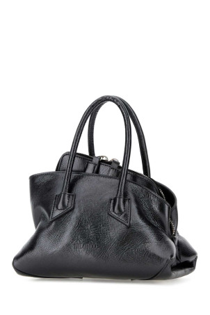 Charcoal leather mini La Passeggiata handbag THE ATTICO (260WAH00063LBT070AA)