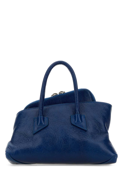 Blue  leather mini La Passeggiata handbag THE ATTICO (260WAH00063LBT110AA)