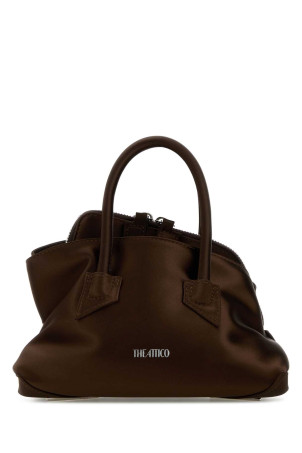 Chocolate satin mini La Passeggiata handbag THE ATTICO (260WAH00063PCA001AA)