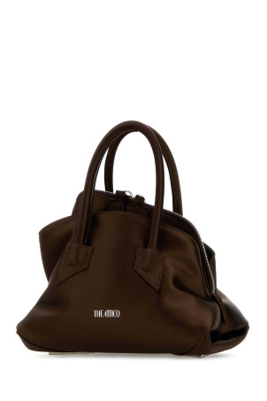 Chocolate satin mini La Passeggiata handbag THE ATTICO (260WAH00063PCA001AA)