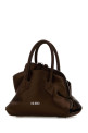 Chocolate satin mini La Passeggiata handbag THE ATTICO (260WAH00063PCA001AA)