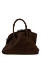 Chocolate satin mini La Passeggiata handbag THE ATTICO (260WAH00063PCA001AA)