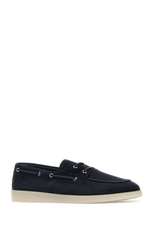 Navy blue suede loafers Blue PRADA (2EG503FG001103)