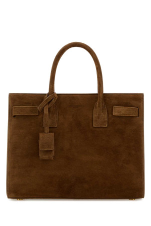 Brown suede Sac De Jour handbag SAINT LAURENT (4218591U80W)