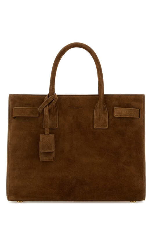 Brown suede Sac De Jour handbag SAINT LAURENT (4218591U80W)