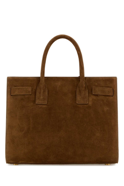 Brown suede Sac De Jour handbag SAINT LAURENT (4218591U80W)