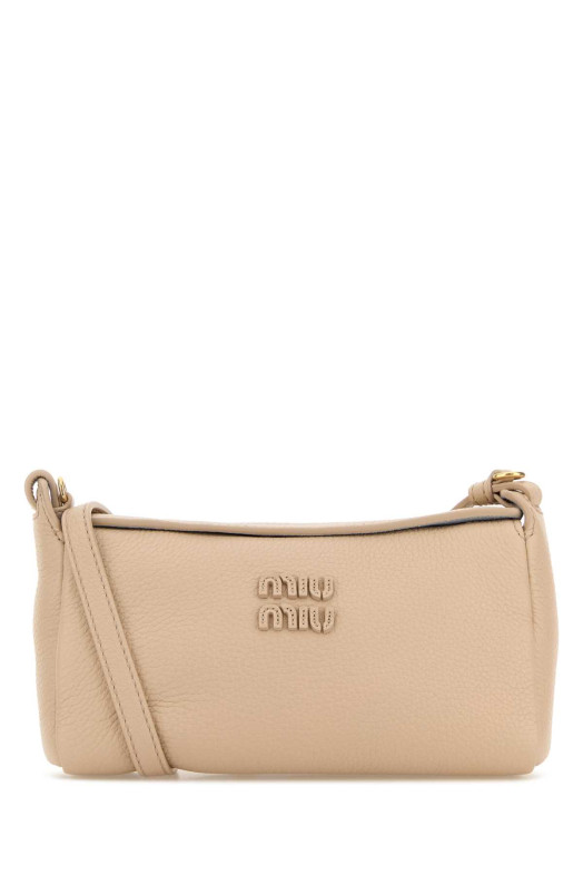 Sand leather crossbody bag MIU MIU (5NF4622IFL)