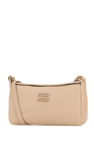 Sand leather crossbody bag MIU MIU (5NF4622IFL)
