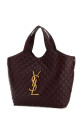 Aubergine nappa leather Icare shopping bag SAINT LAURENT (698651AAANG)
