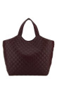 Aubergine nappa leather Icare shopping bag SAINT LAURENT (698651AAANG)