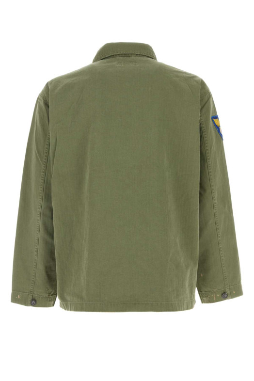 Army green cotton shirt POLO RALPH LAUREN (710P08217)