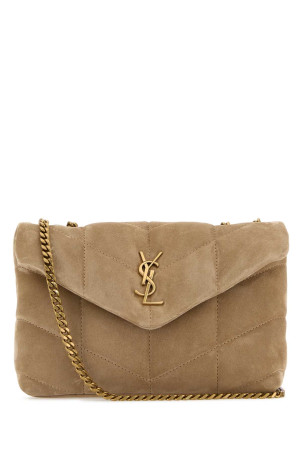 Beige suede Puffer Toy crossbody bag SAINT LAURENT (7593371U807)