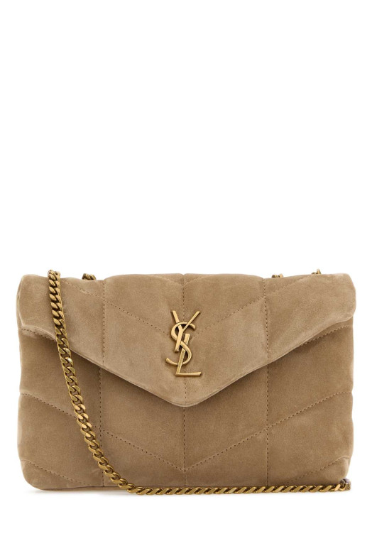 Beige suede Puffer Toy crossbody bag SAINT LAURENT (7593371U807)