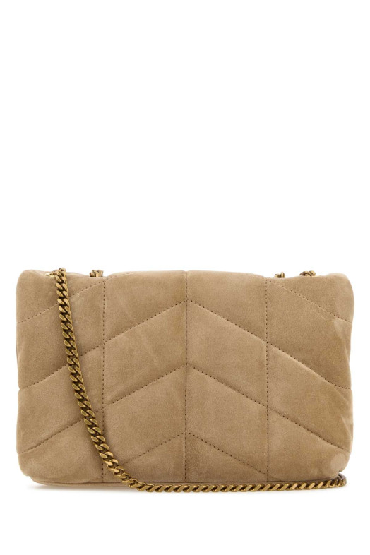Beige suede Puffer Toy crossbody bag SAINT LAURENT (7593371U807)