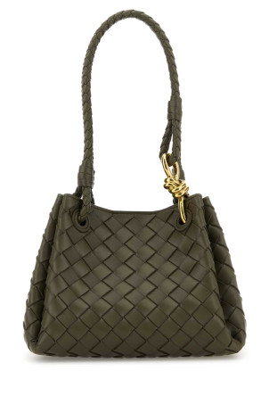 Khaki leather small Parachute handbag BOTTEGA VENETA (796569VCPPT)