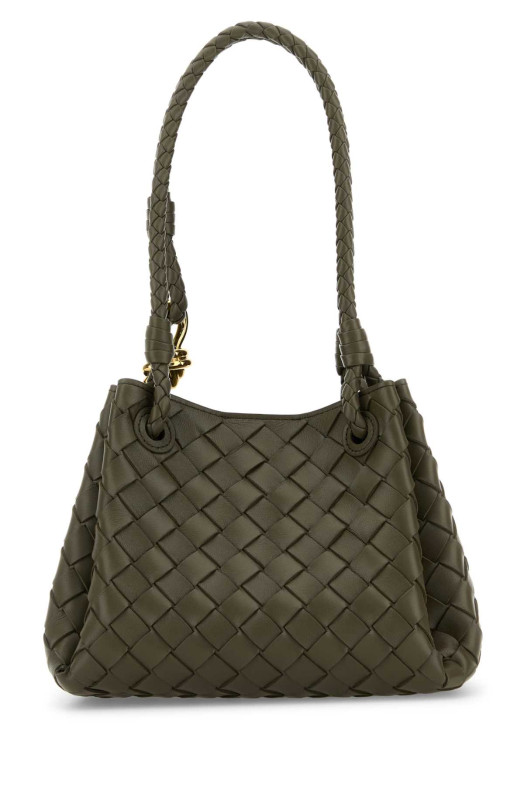 Khaki leather small Parachute handbag BOTTEGA VENETA (796569VCPPT)