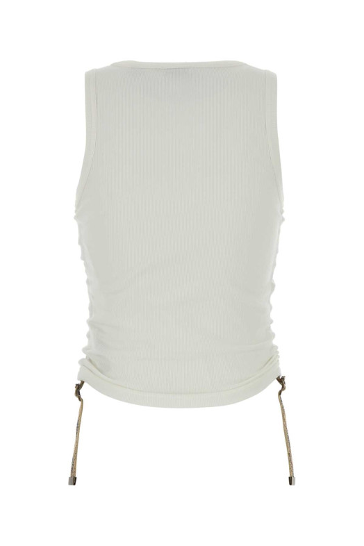 White stretch cotton tank top BURBERRY (8123631)