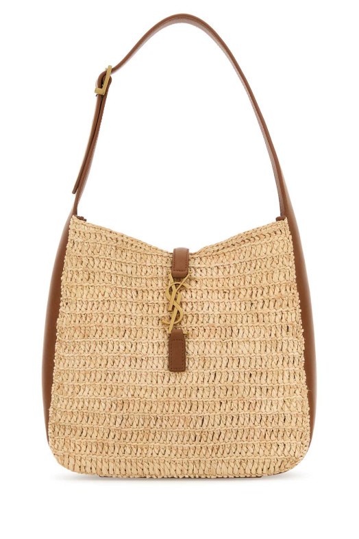 Raffia small Le 5 Ã¡ 7 shoulder bag SAINT LAURENT (823812GAAEZ)