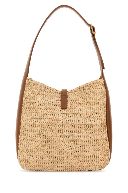 Raffia small Le 5 Ã¡ 7 shoulder bag SAINT LAURENT (823812GAAEZ)