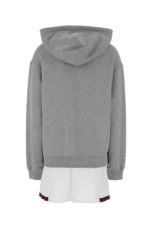 Grey cotton sweatshirt dress GUCCI (843676XJHIT)