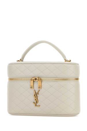 Chalk leather large Vanity Gaby handbag SAINT LAURENT (8515721EL07)