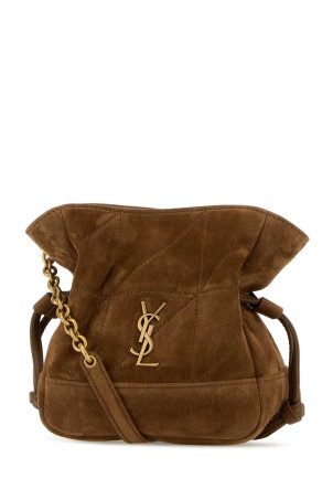 Brown suede mini Jamie bucket bag SAINT LAURENT (8591741U8P7)