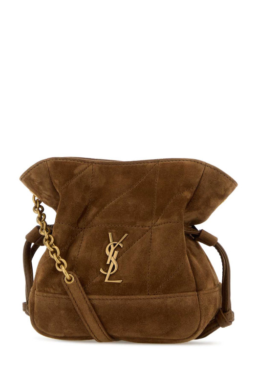 Brown suede mini Jamie bucket bag SAINT LAURENT (8591741U8P7)