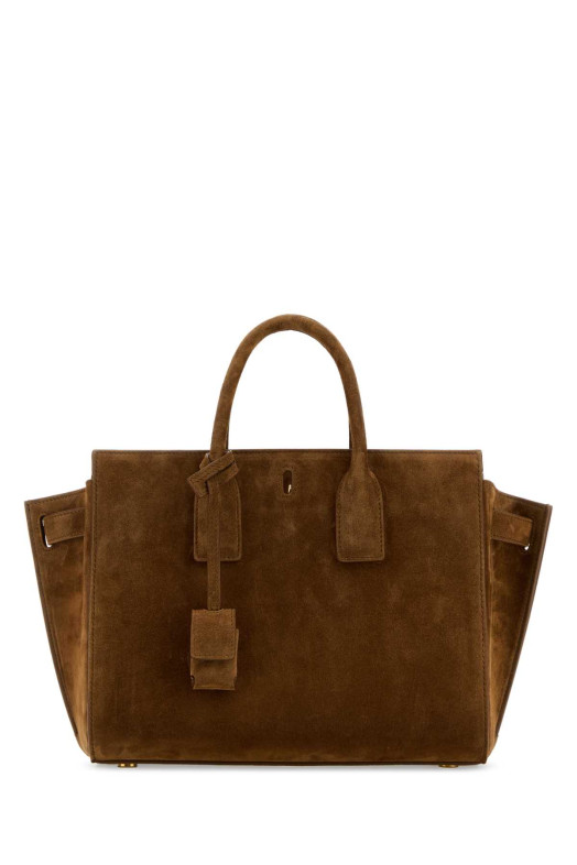 Brown suede  Sac De Jour handbag SAINT LAURENT (8612311U80W)