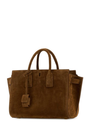 Brown suede  Sac De Jour handbag SAINT LAURENT (8612311U80W)
