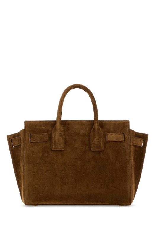Brown suede  Sac De Jour handbag SAINT LAURENT (8612311U80W)