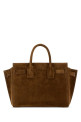 Brown suede  Sac De Jour handbag SAINT LAURENT (8612311U80W)