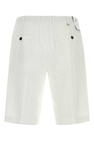 White lyocell blend bermuda shorts PT TORINO (CBBTJKZA0CL1SD61)