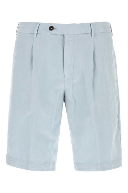 Pastel light-blue lyocell blend bermuda shorts PT TORINO (CBBTJKZA0CL1SD61)