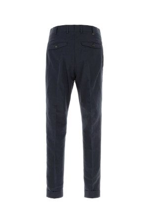 Navy blue linen blend pant PT TORINO (CORSZAZ40FWDPU38)