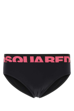 Black stretch nylon swimming brief DSQUARED (D7B2E6590)