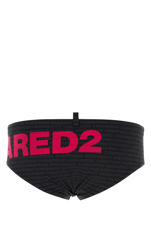 Printed stretch nylon swimming brief DSQUARED (D7B356550)