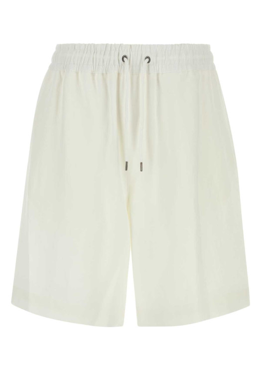 White linen bermuda shorts GIORGIO ARMANI (GM001626TE10954)