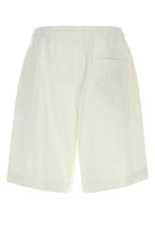 White linen bermuda shorts GIORGIO ARMANI (GM001626TE10954)