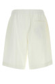 White linen bermuda shorts GIORGIO ARMANI (GM001626TE10954)