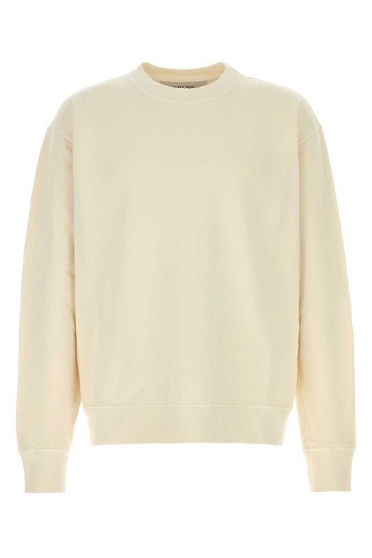 Ivory cotton oversize sweatshirt GOLDEN GOOSE DELUXE BRAND (GUP01872P001579)
