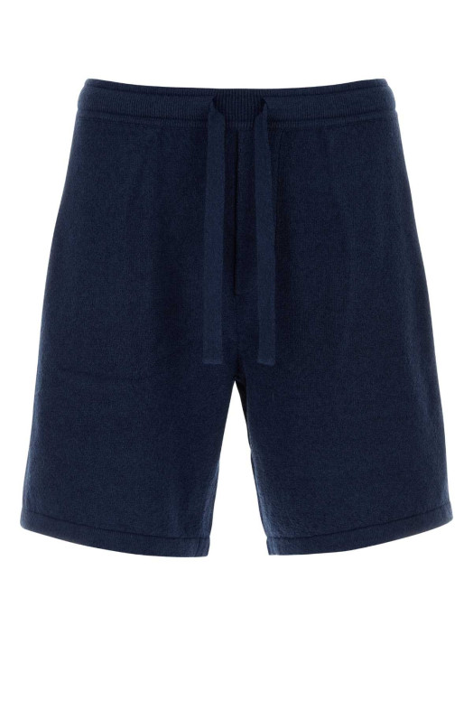 Navy blue cotton blend bermuda shorts DOLCE & GABBANA (GXU31ZJGMGX)