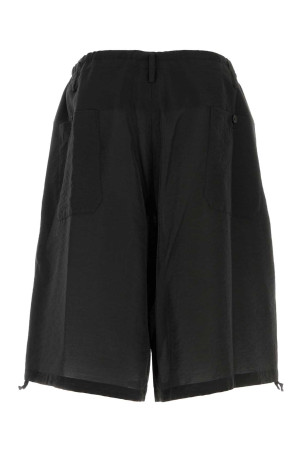 Black jersey bermuda shorts Black YOHJI YAMAMOTO (HKP27219)