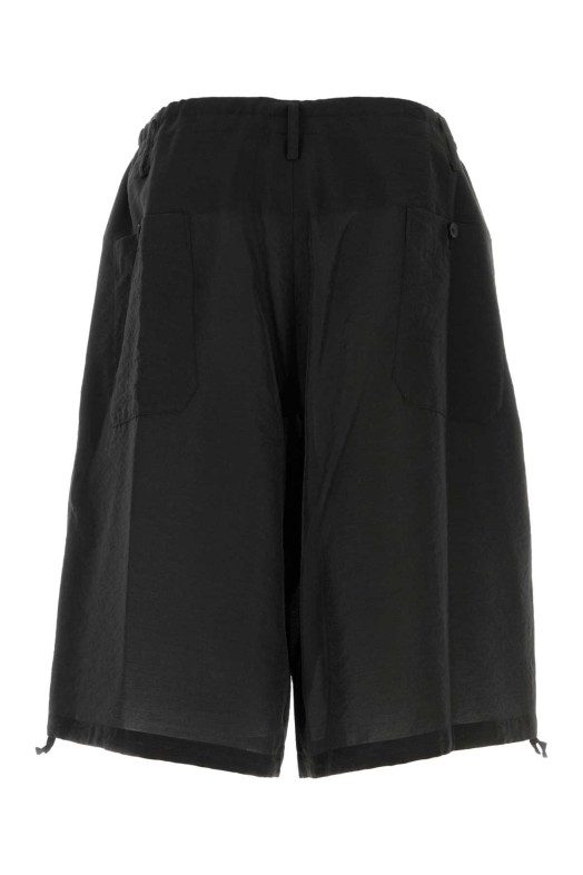 Black jersey bermuda shorts Black YOHJI YAMAMOTO (HKP27219)