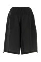 Black jersey bermuda shorts Black YOHJI YAMAMOTO (HKP27219)